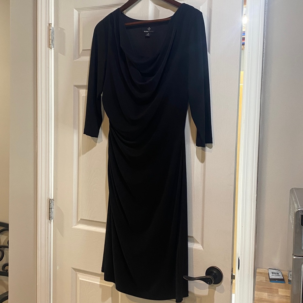 Ronni Nicole Black Long Sleeve Dress